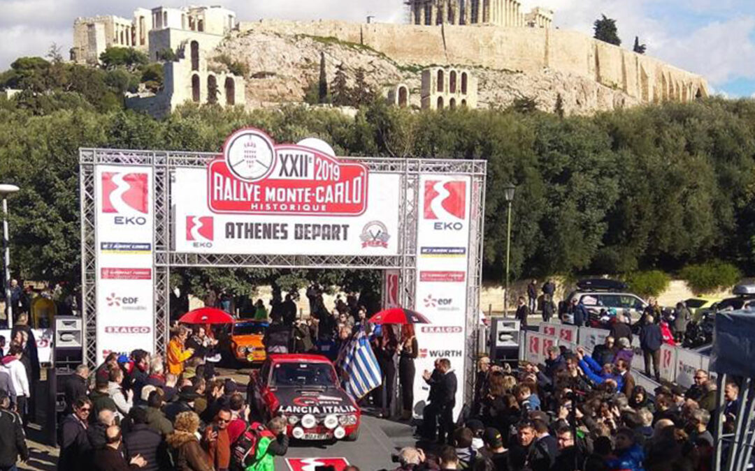 Rally Monte Carlo Historique 2019 er flaget i gang i Athen.